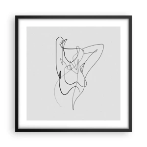 Plagát v čiernom ráme - Ty si záhada… - 50x50 cm