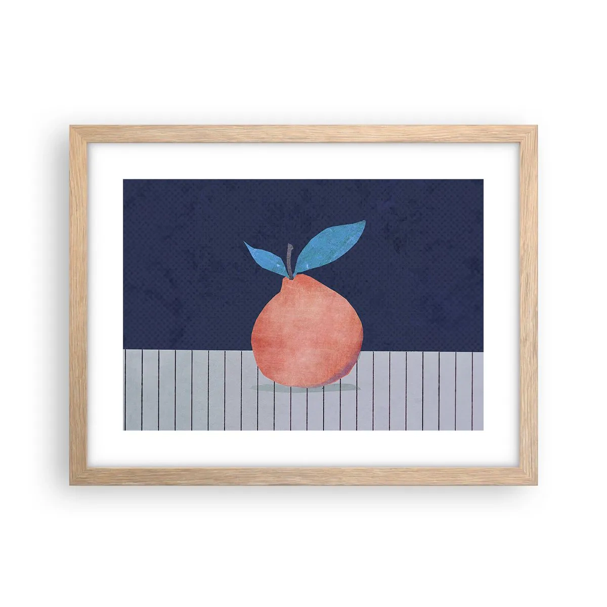 Plagát v ráme zo svetlého duba - Konvexita a rovina - 40x30 cm