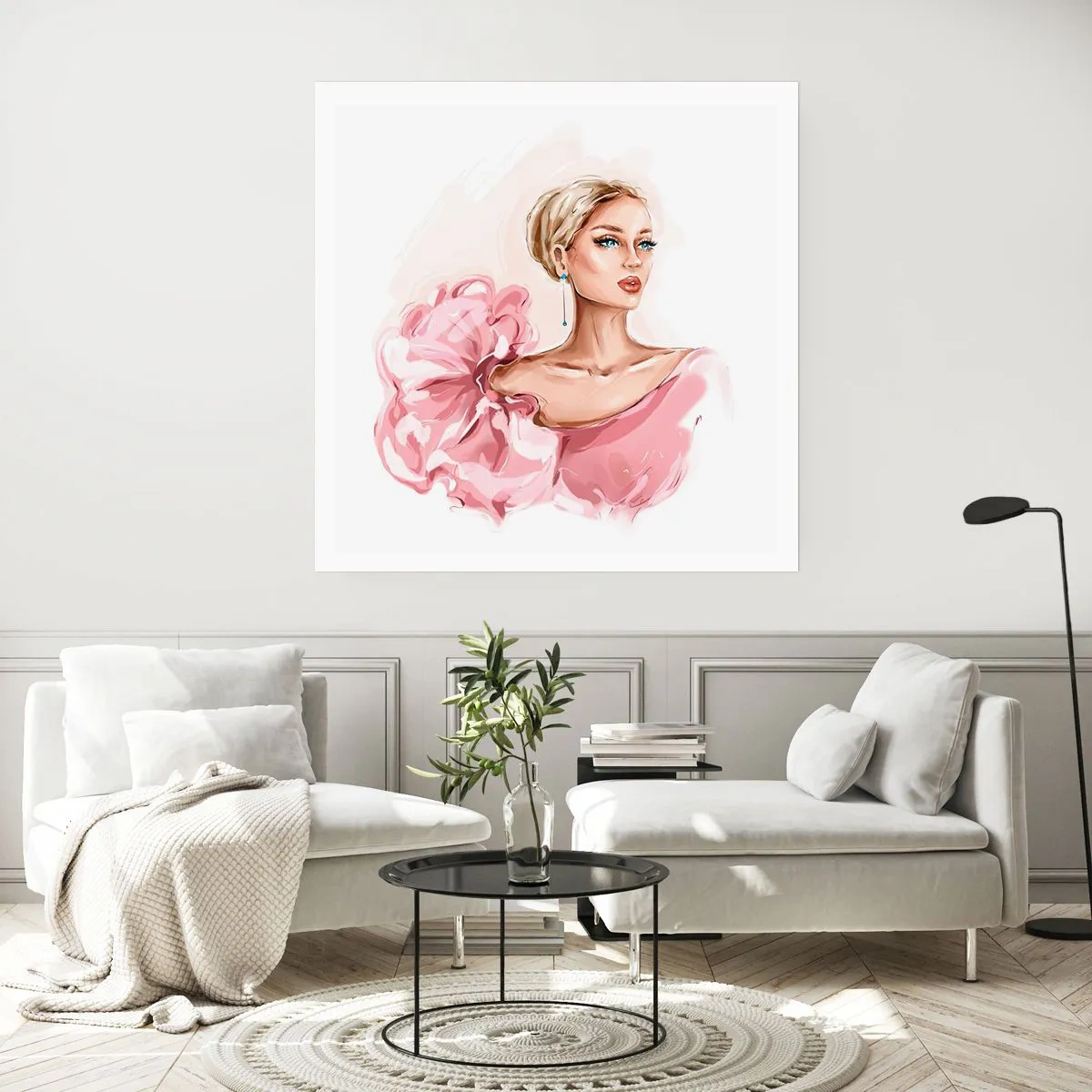 Plagát - Ako maľovaná… - 60x60 cm