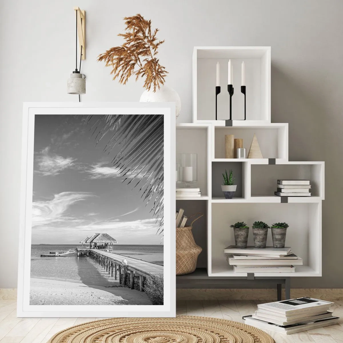 Plagát v bielom ráme - Spomienka alebo sen? - 50x70 cm