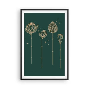 Plagát v čiernom ráme - Bylinky - 61x91 cm