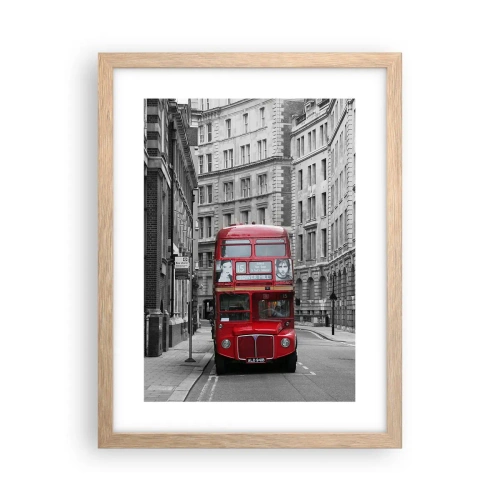 Plagát v ráme zo svetlého duba - Všednosť nemusí byť šedá - 30x40 cm