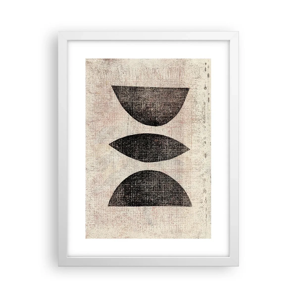 Plagát v bielom ráme - Etnická abstrakcia - 30x40 cm