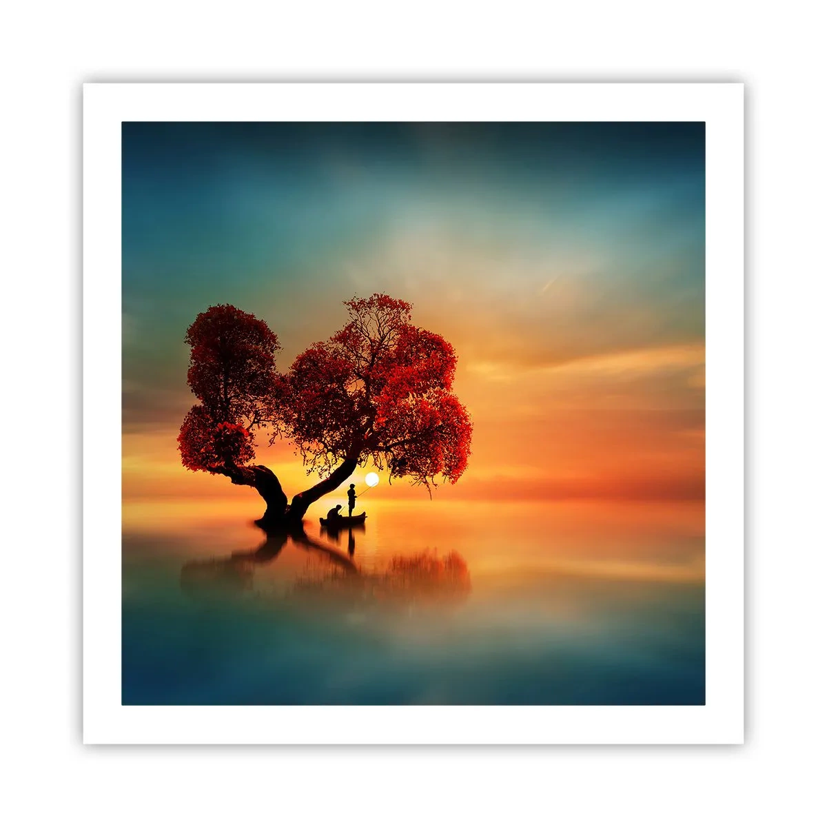 Plagát - Voda a ticho vesmíru - 60x60 cm