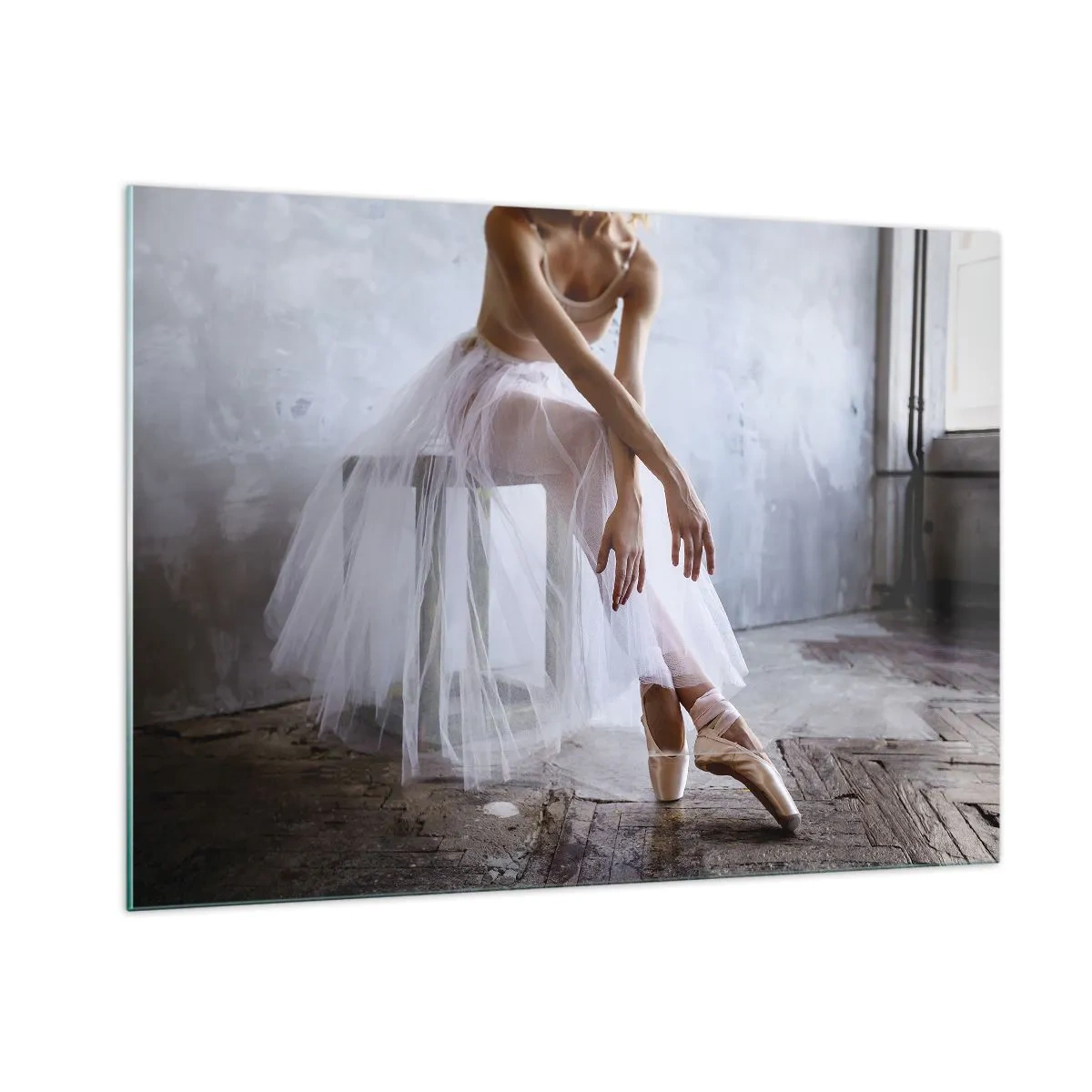 Obraz na skle - Než sa rozsvietia svetlá rampy - 100x70 cm