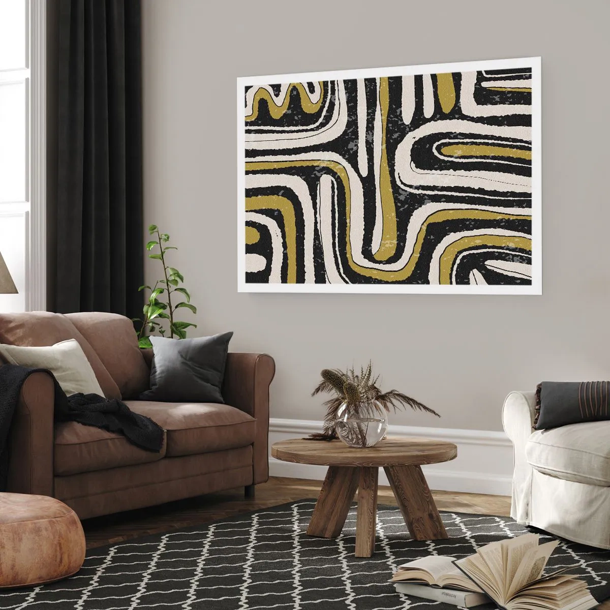 Plagát - Kompozícia: trakty a uličky - 70x50 cm