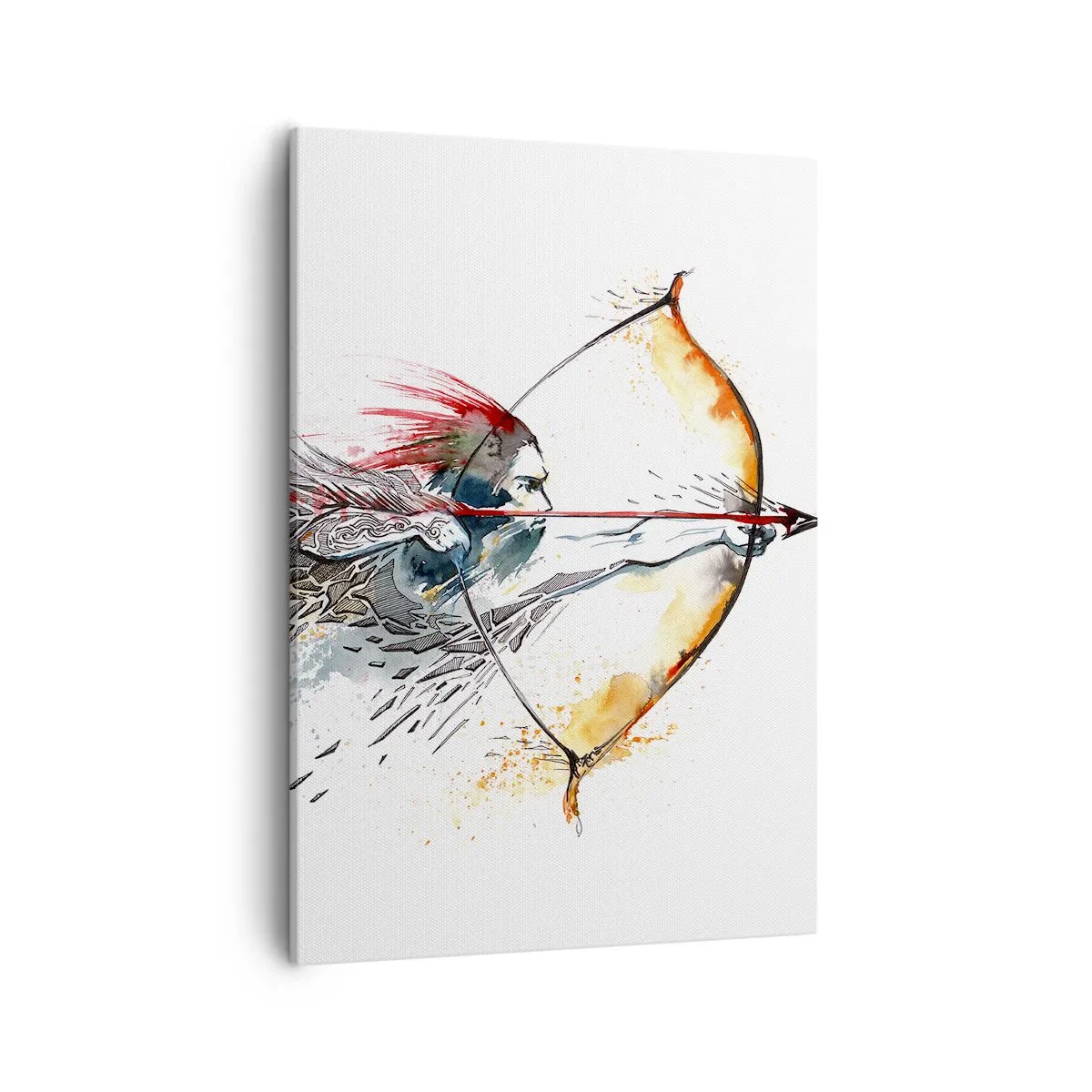 Obraz na plátne - Mýtický bojovník s ohnivým lukom - 50x70 cm
