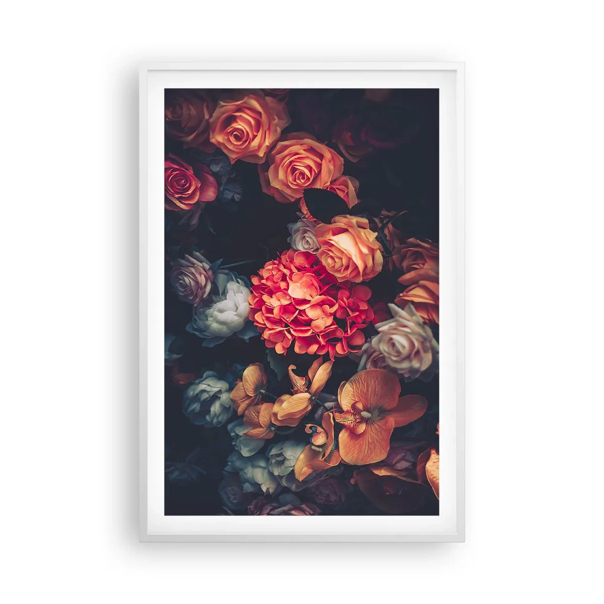 Plagát v bielom ráme - Ako u holandských majstrov - 61x91 cm