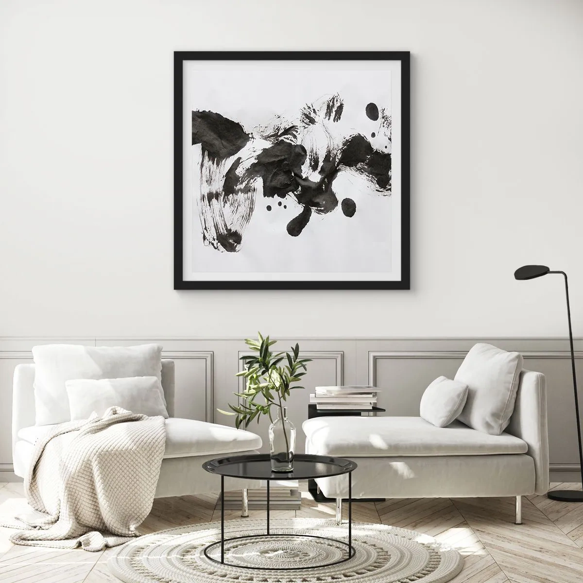 Plagát v čiernom ráme - Metóda v šialenstve? - 60x60 cm