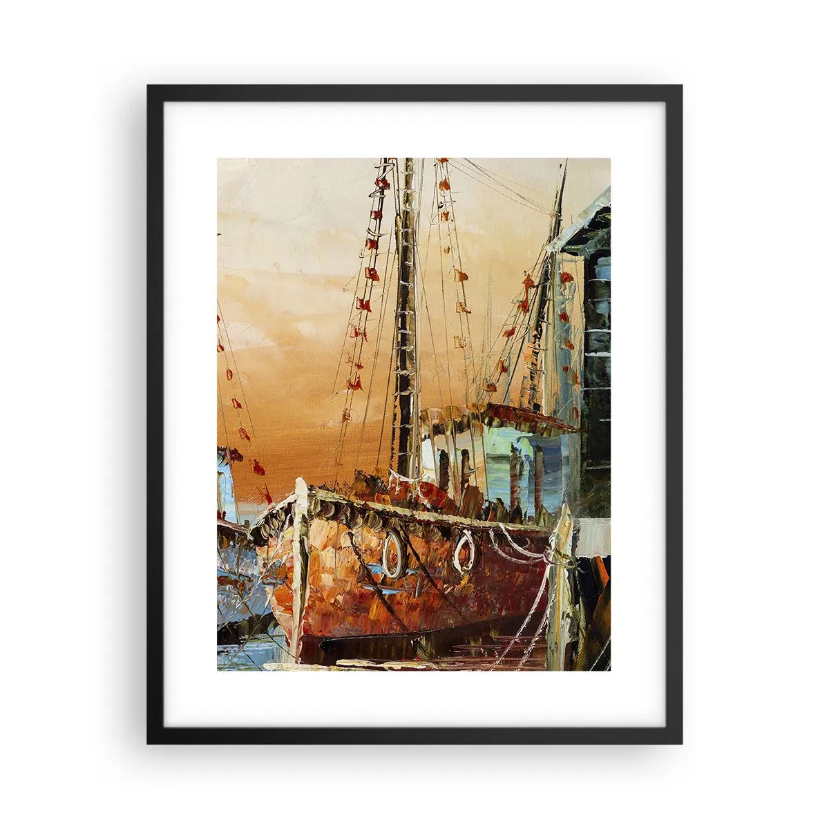 Plagát v čiernom ráme - Pokojný návrat - 40x50 cm