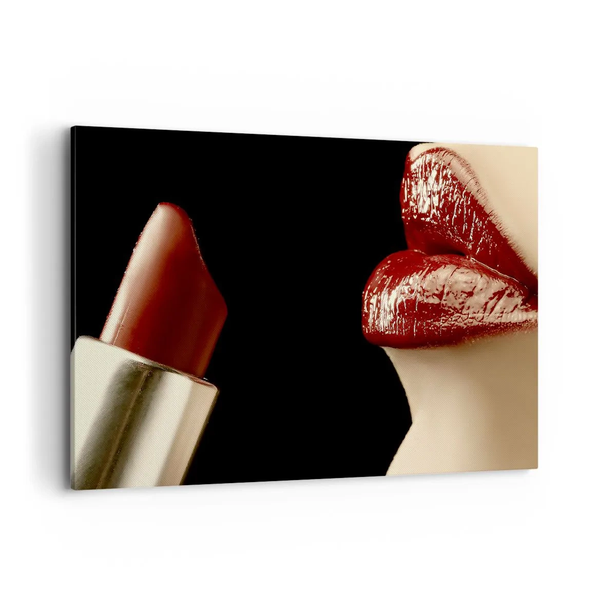 Obraz na plátne - Zmyselnosť a lesk karmínu - 100x70 cm