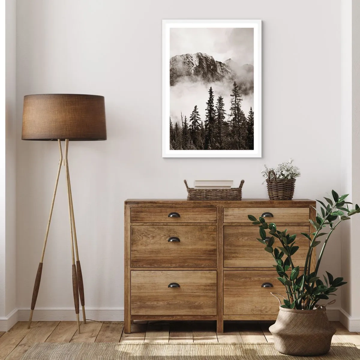 Plagát v bielom ráme - Žulový panovník - 70x100 cm