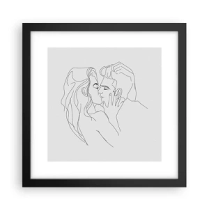 Plagát v čiernom ráme - Jedným ťahom - 30x30 cm