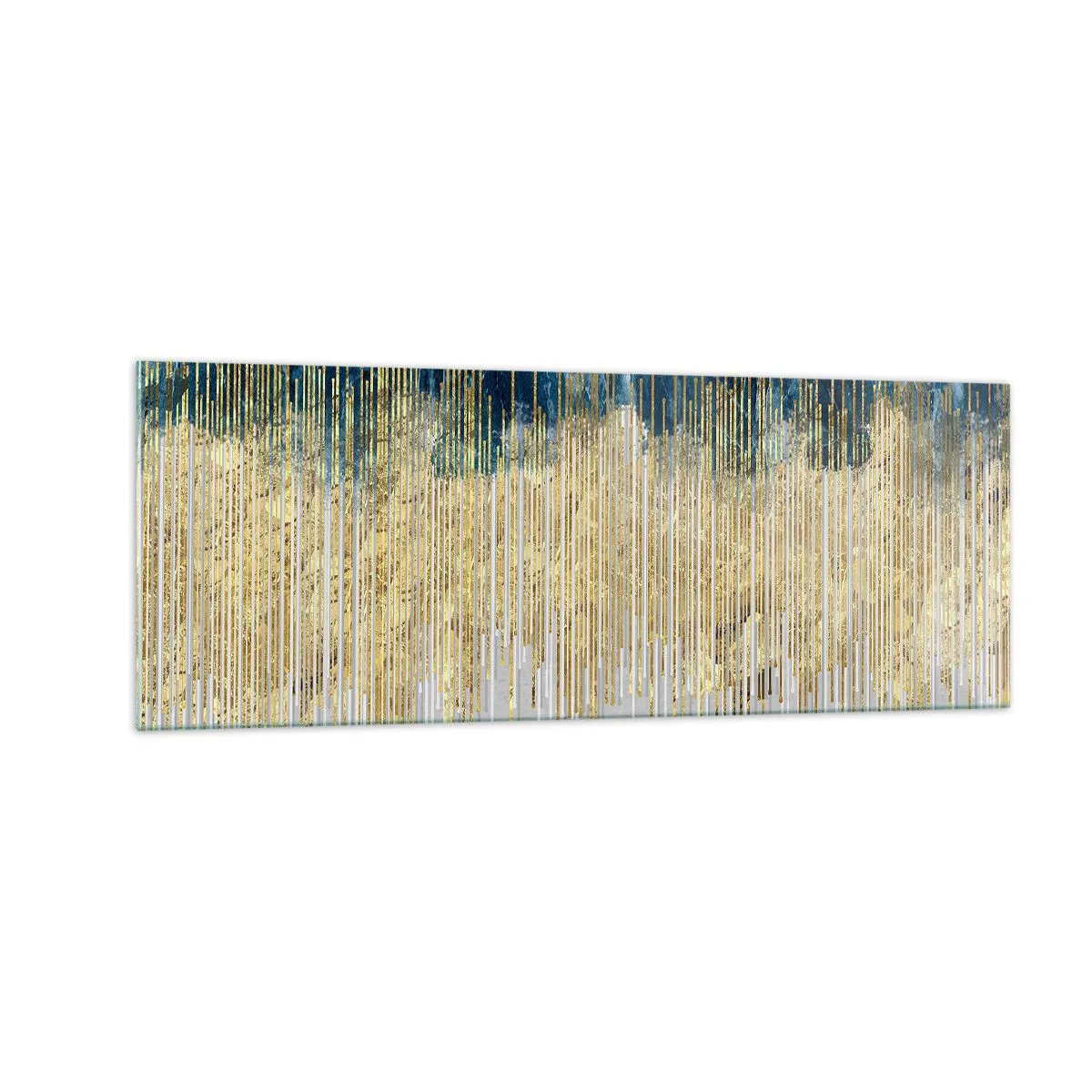 Obraz na skle - Pozlátená hranica - 140x50 cm