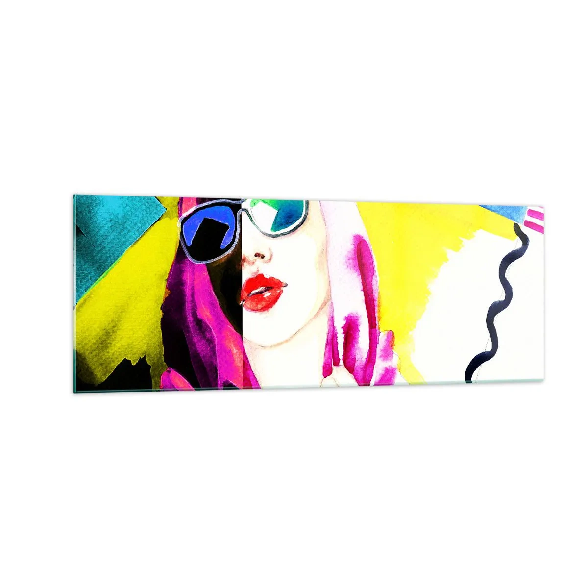 Obraz na skle - Nie som biela a nie som čierna - 140x50 cm