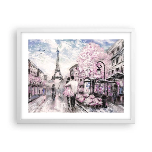 Plagát v bielom ráme - Keď sa zamilovať, tak len v… - 50x40 cm