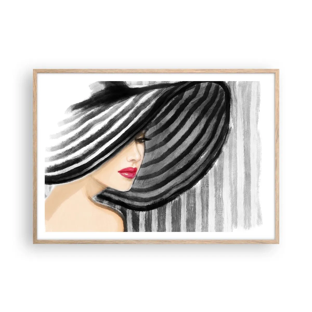 Plagát v ráme zo svetlého duba - Kde ťa hľadať? - 100x70 cm