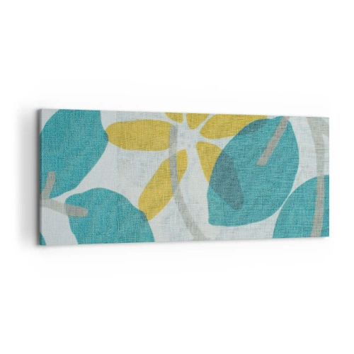 Obraz na plátne - Medzi azúrovými listami - 120x50 cm
