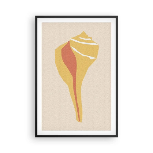 Plagát v čiernom ráme - Organická abstrakcia – rast - 61x91 cm