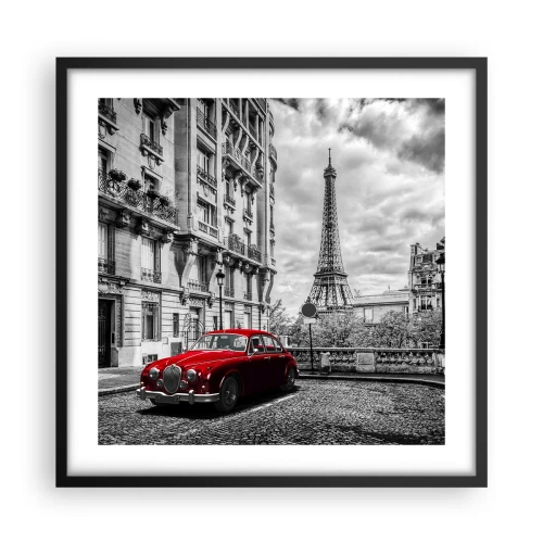 Plagát v čiernom ráme - Dravec v meste - 50x50 cm