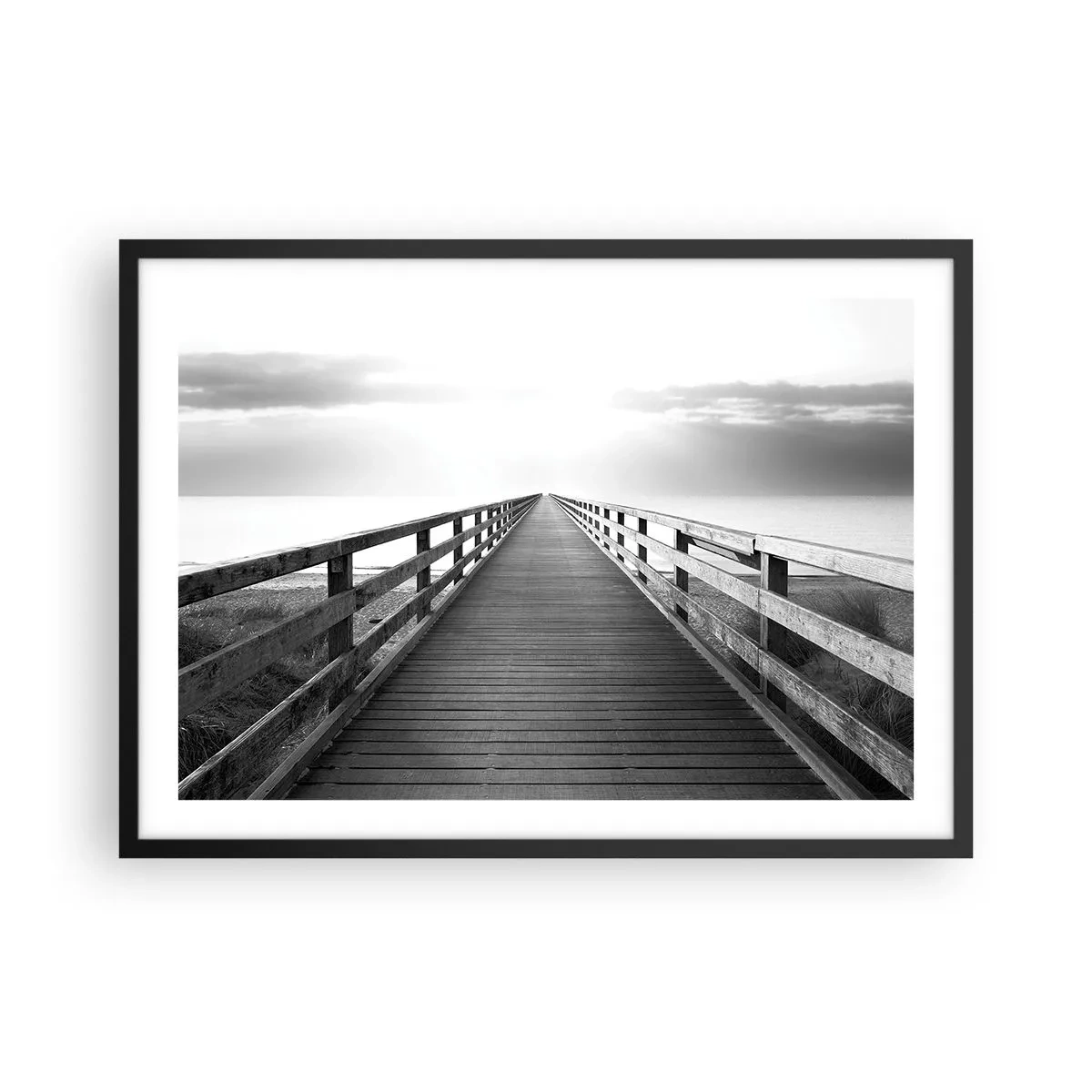 Plagát v čiernom ráme - Do diaľky… - 70x50 cm