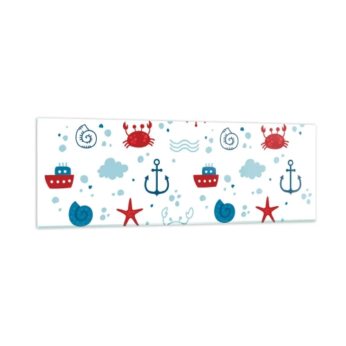 Obraz na skle - Morská rozprávka - 90x30 cm