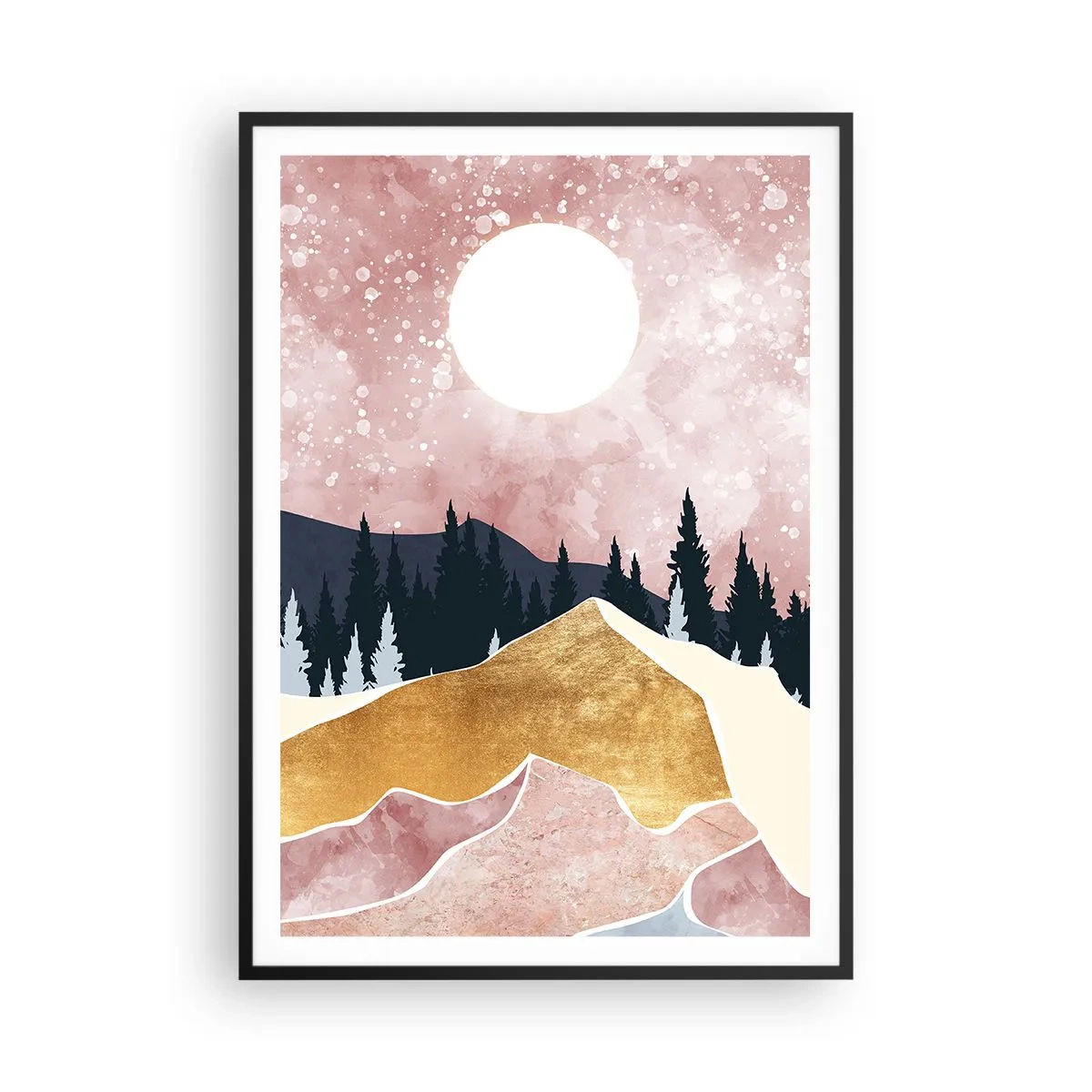 Plagát v čiernom ráme - Nočná hliadka - 70x100 cm