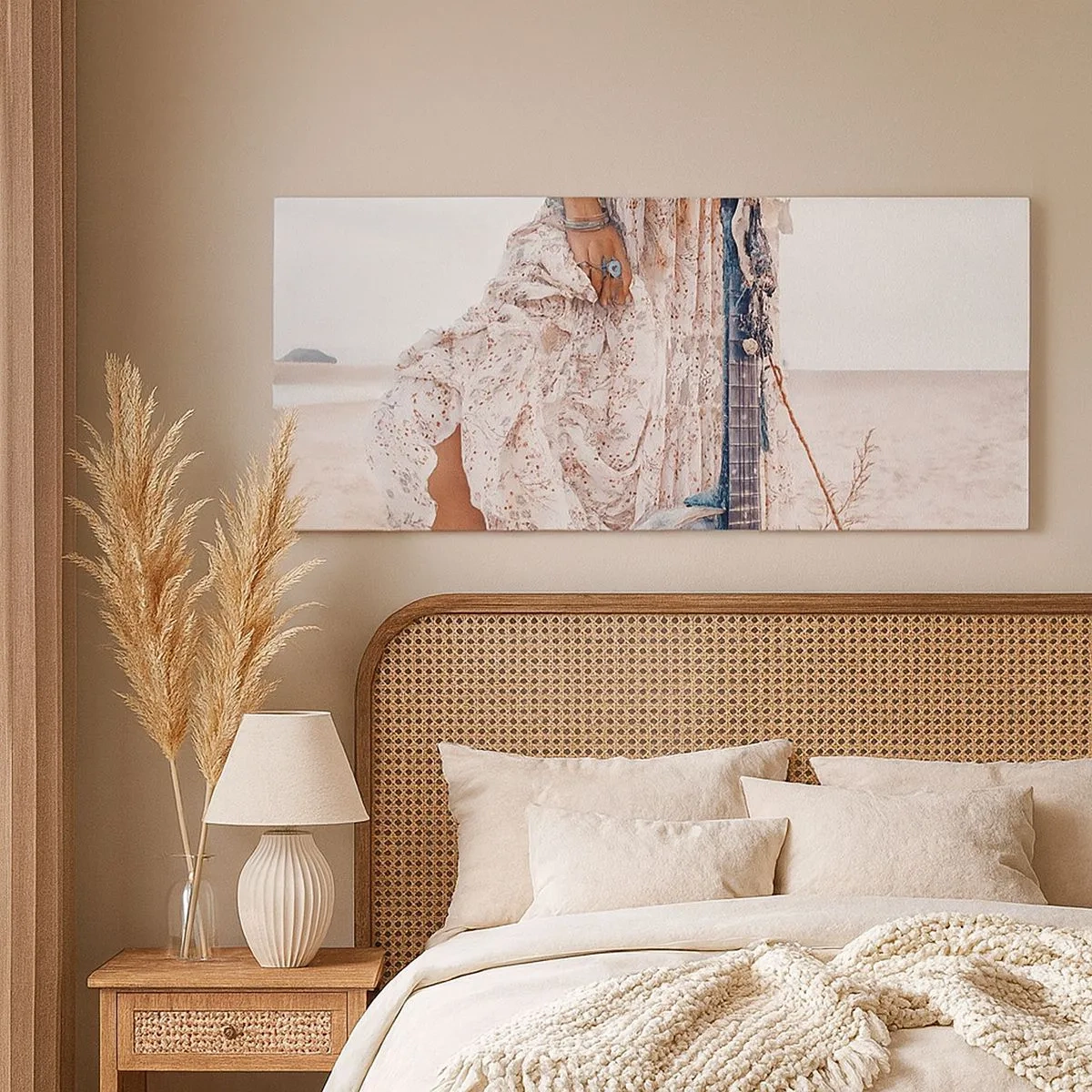 Obraz na plátne - Kvetinové deti na ceste - 100x40 cm