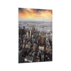 Obraz na skle - Búšiace srdce našej doby - 70x100 cm