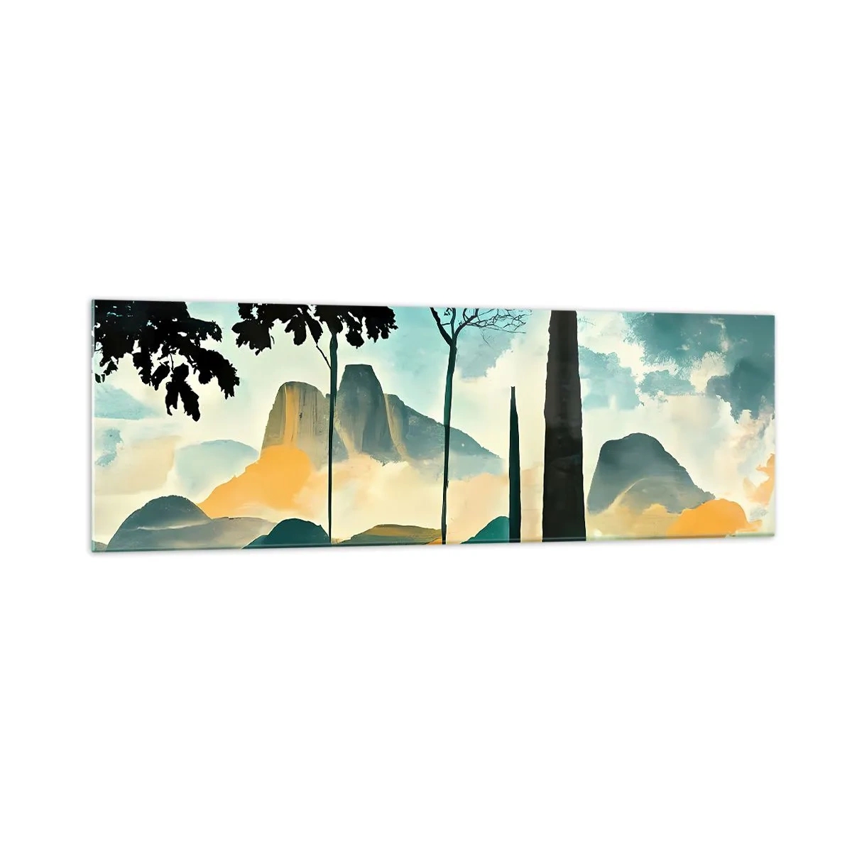 Obraz na skle - Vyššie a vyššie - 160x50 cm