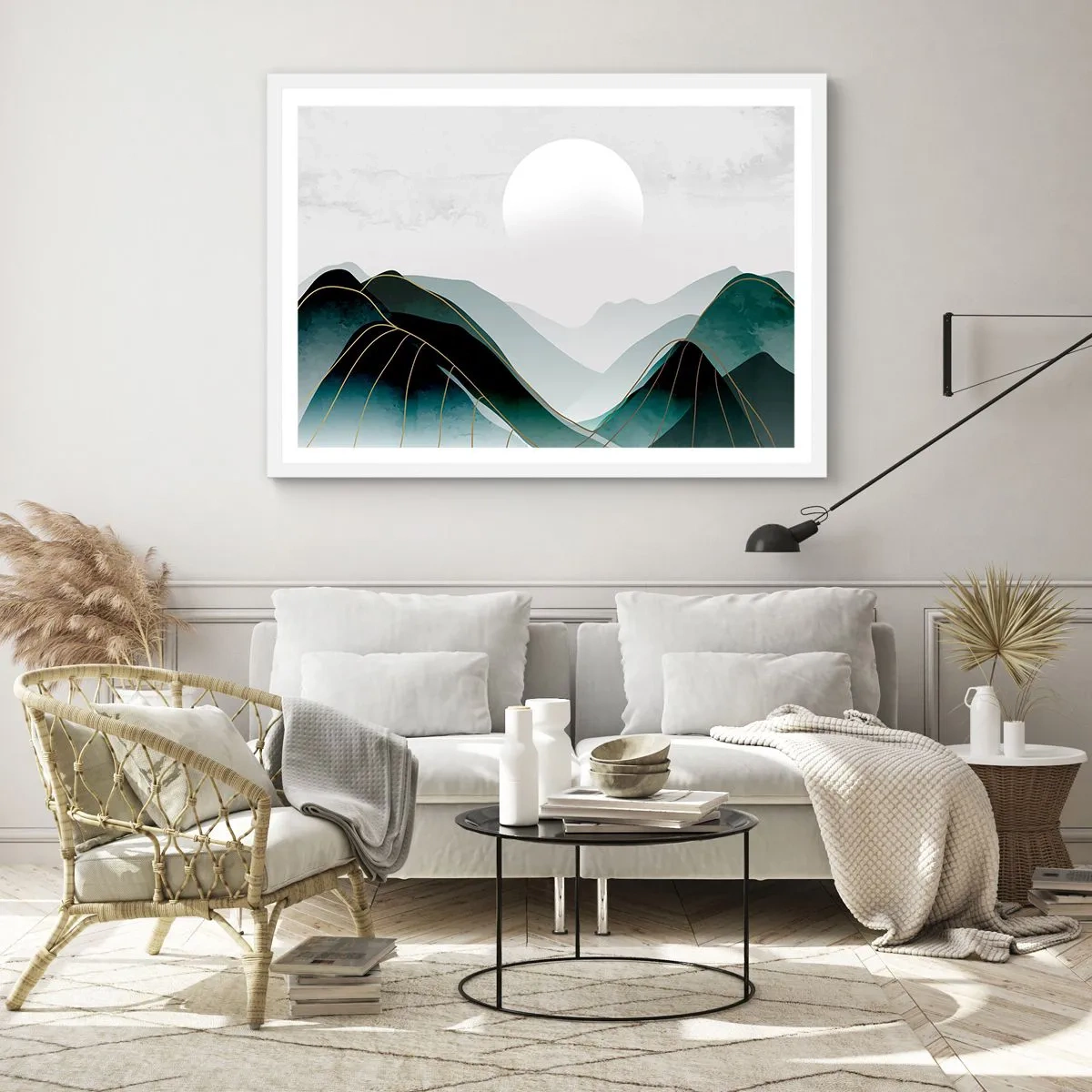 Plagát v bielom ráme - V plnom majestáte - 70x50 cm