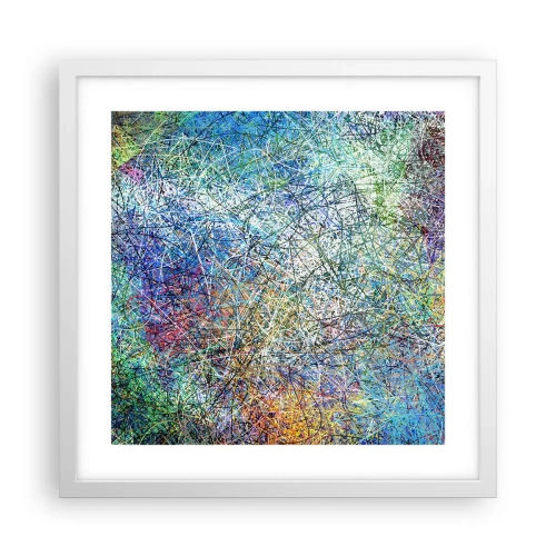 Plagát v bielom ráme - To nie je tak jednoduché - 40x40 cm