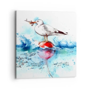 Obraz na plátne - Vydarený rybolov - 70x70 cm