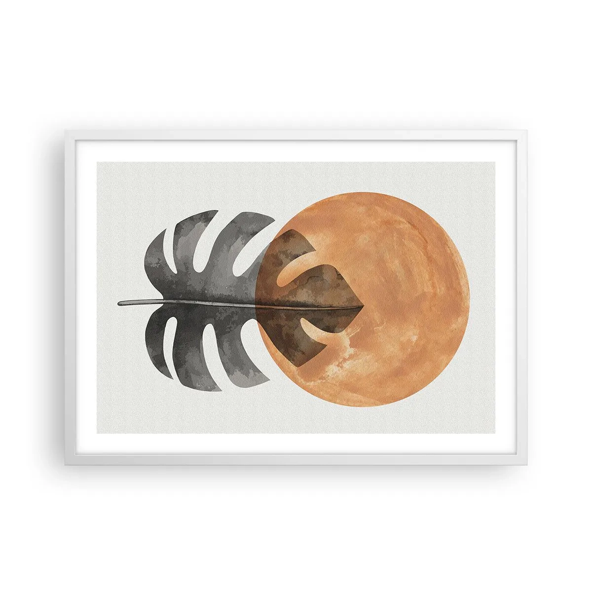 Plagát v bielom ráme - Vždy slnko - 70x50 cm