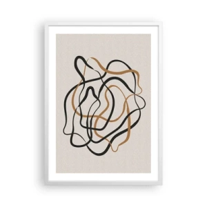 Plagát v bielom ráme - Všetko sa pokrútilo - 50x70 cm