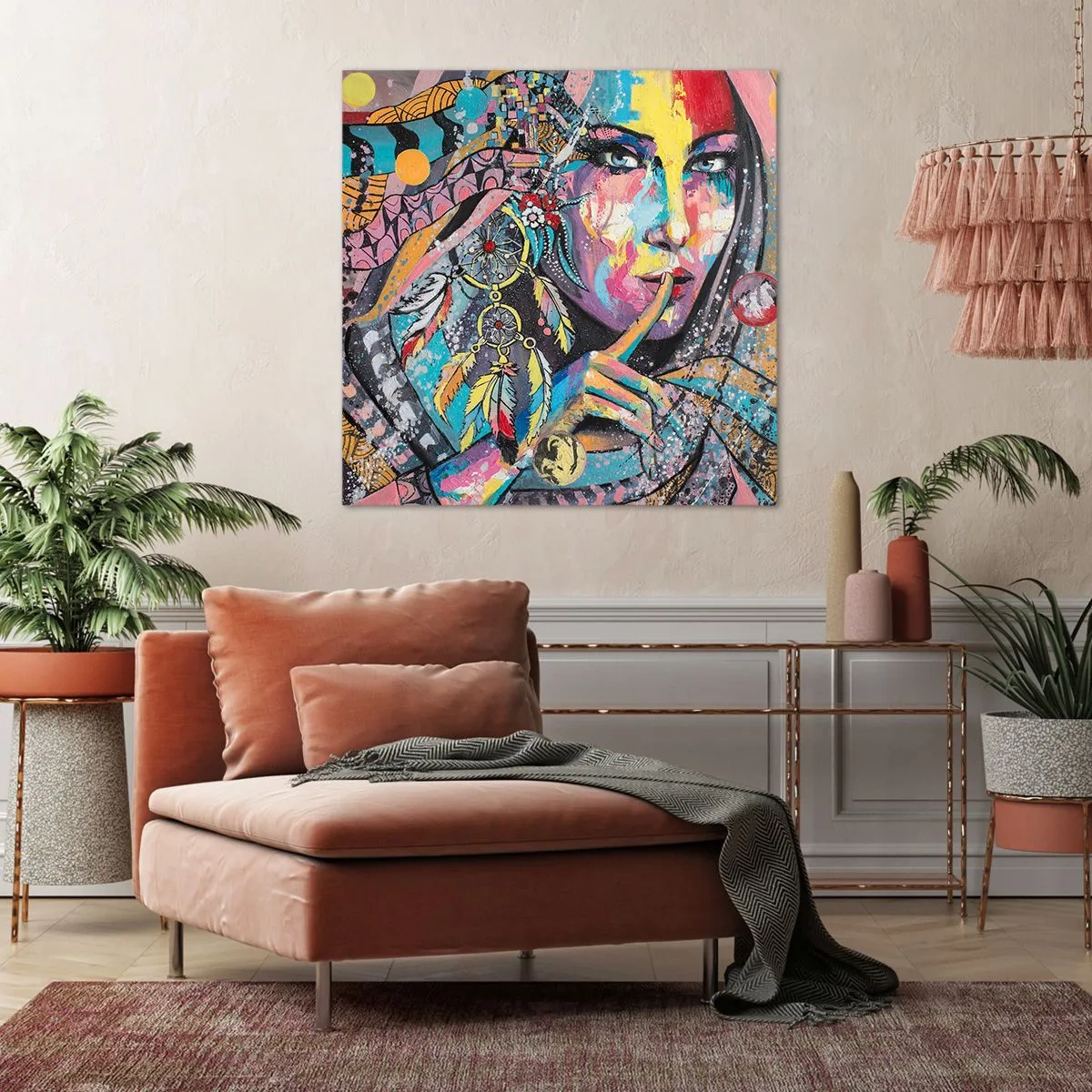 Obraz na plátne - Mlč, než pochopíš - 50x50 cm