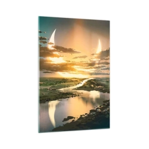 Obraz na skle - Niekde vo vzdialenej galaxii - 70x100 cm