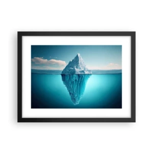 Plagát v čiernom ráme - Ľadová kráľovná - 40x30 cm
