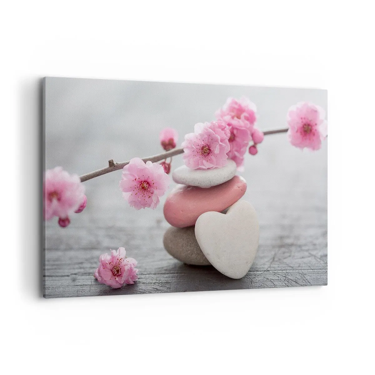 Obraz na plátne - Blaženosť s višňovým kvetom - 100x70 cm