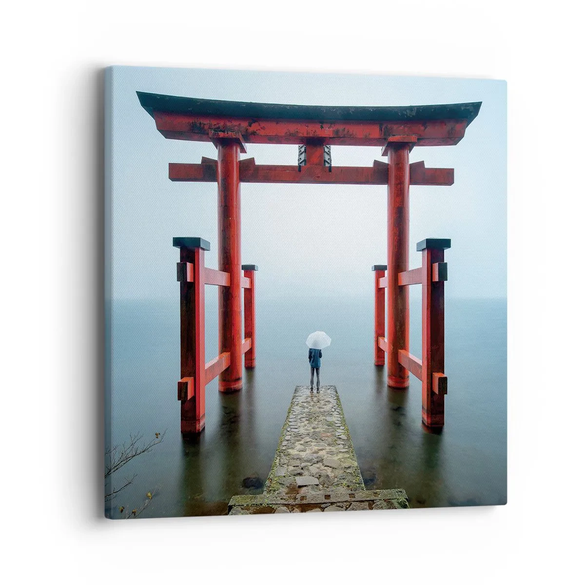 Obraz na plátne - Japonské zamyslenie - 40x40 cm