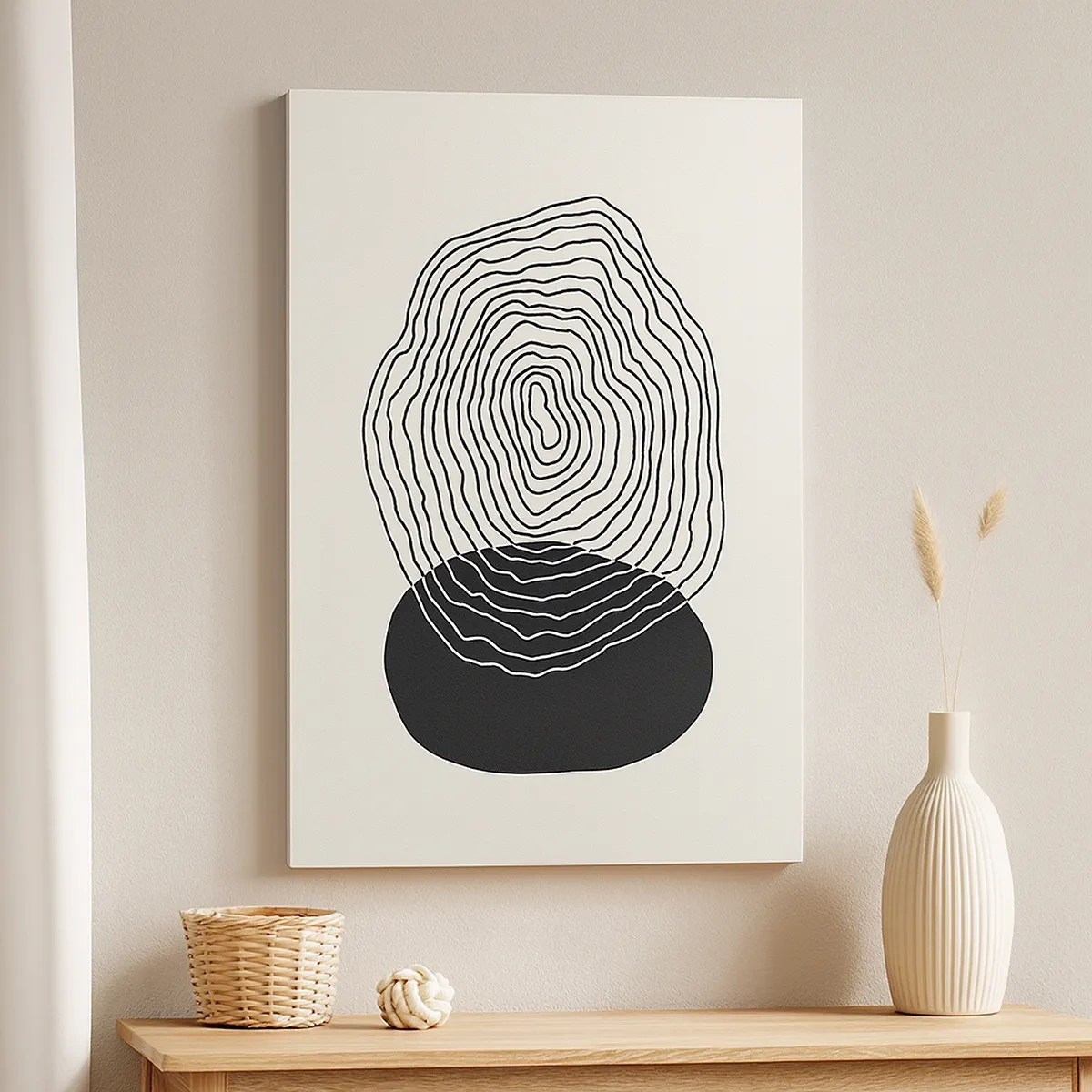 Obraz na plátne - Trvanie a kmitanie - 50x70 cm