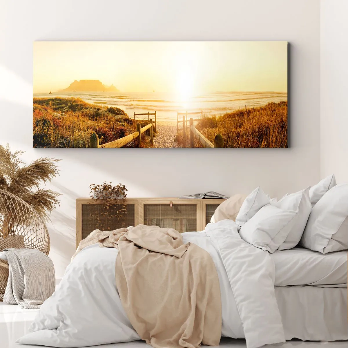 Obraz na plátne - Dunami smerom k slnku - 100x40 cm