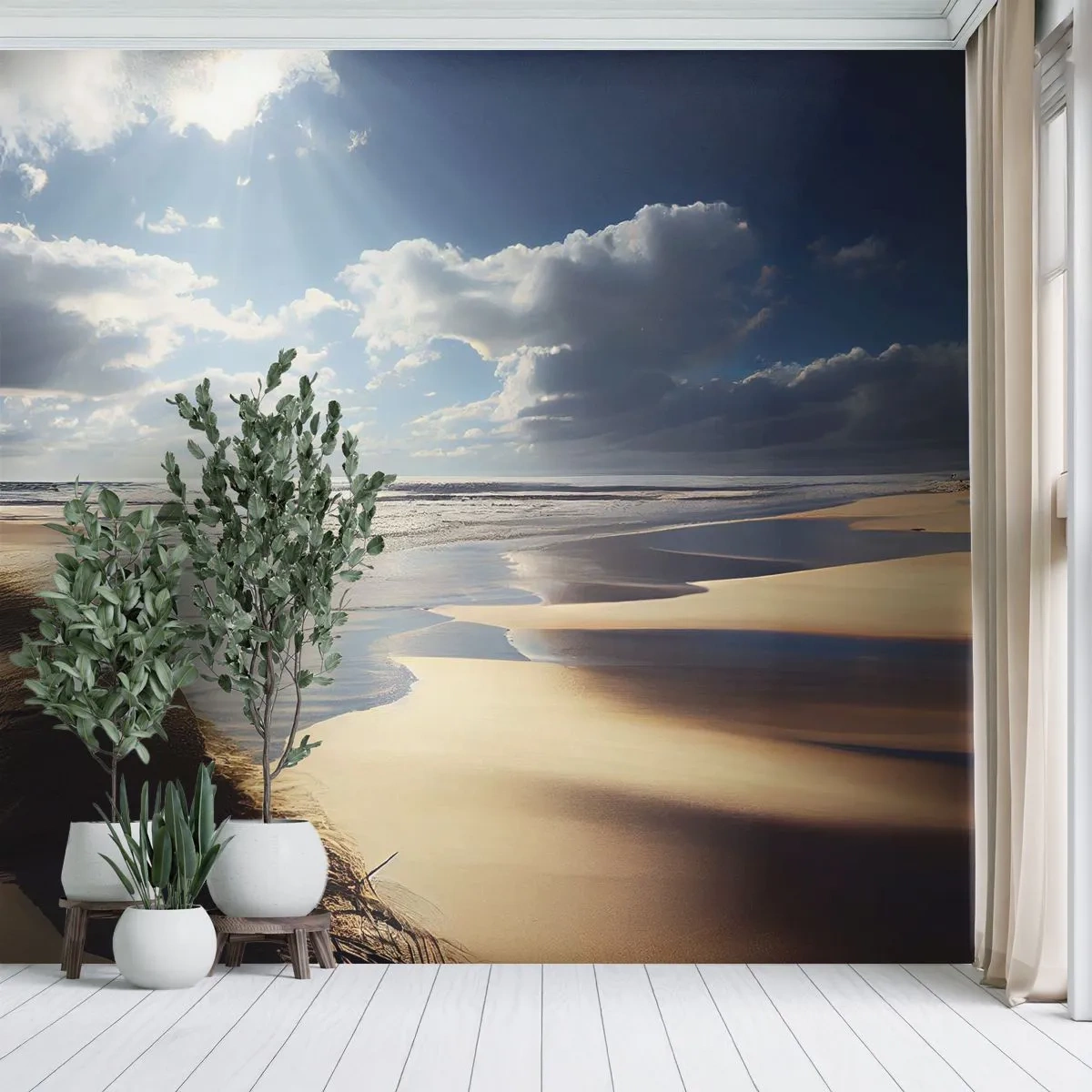Fototapeta Premium Canvas - Pláž, divoká pláž - Pláž, More, Duny - 350x256 cm