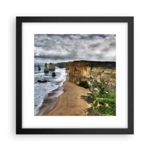 Plagát v čiernom ráme - Drsná krása - 30x30 cm