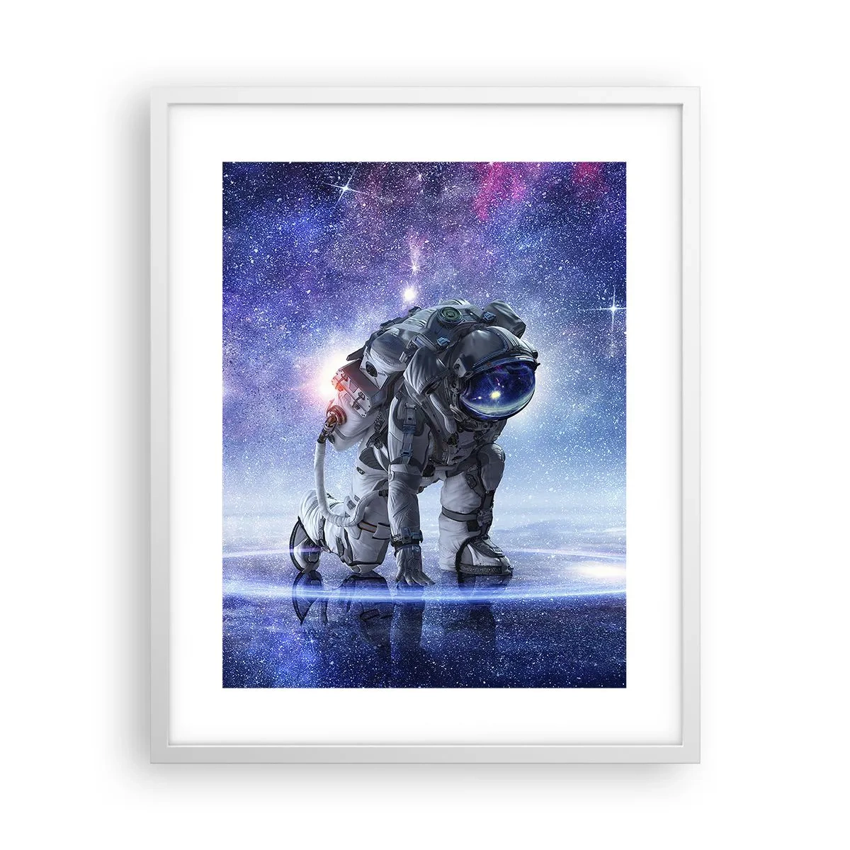 Plagát v bielom ráme - Hviezdne nebo nado mnou - 40x50 cm