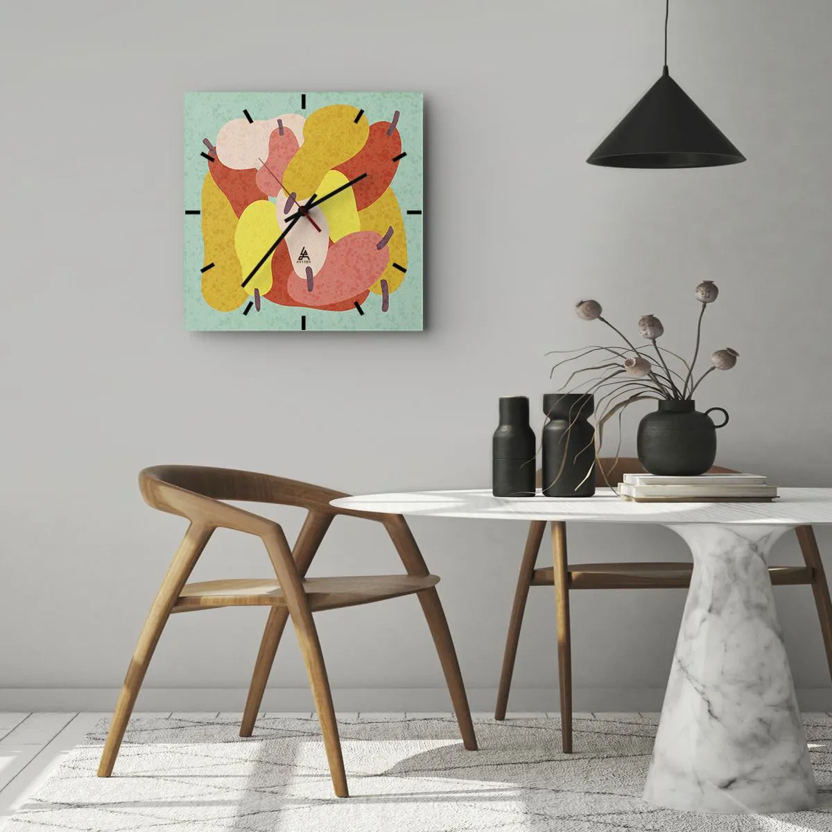 Nástenné hodiny - Ochutnajte letné slnko - 40x40 cm