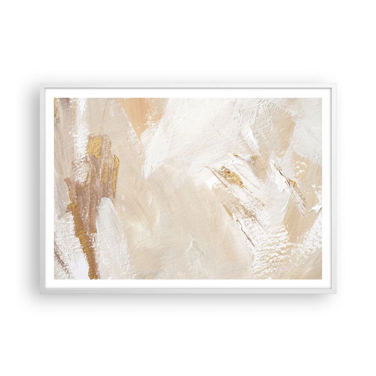 Plagát v bielom ráme - Pastelová kompozícia - 100x70 cm