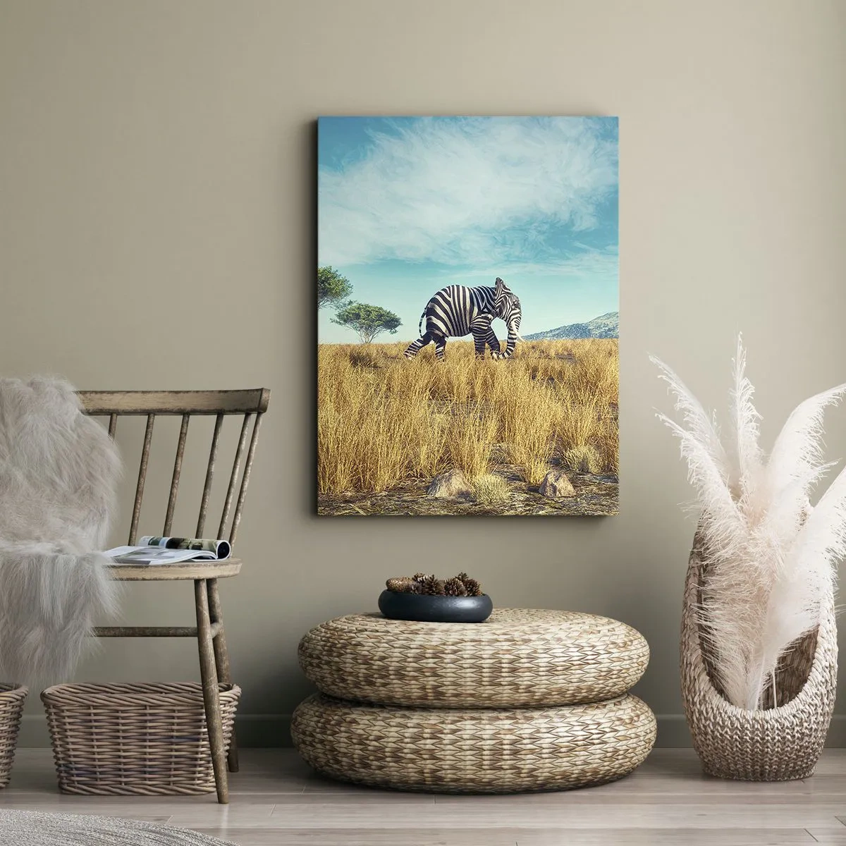 Obraz na plátne - Šedá už nie je v móde - 50x70 cm