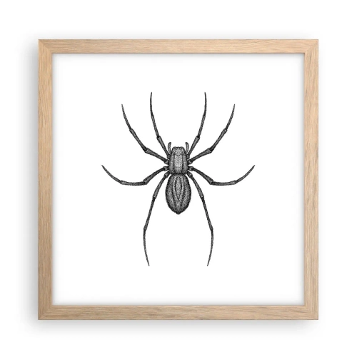 Plagát v ráme zo svetlého duba - Znepokojivá presnosť - 30x30 cm