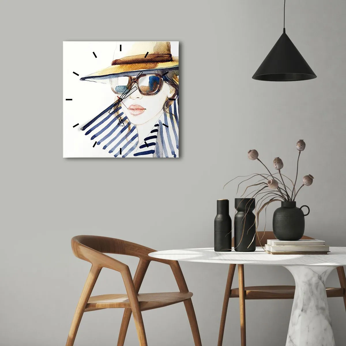 Nástenné hodiny - Florida víta! - 30x30 cm